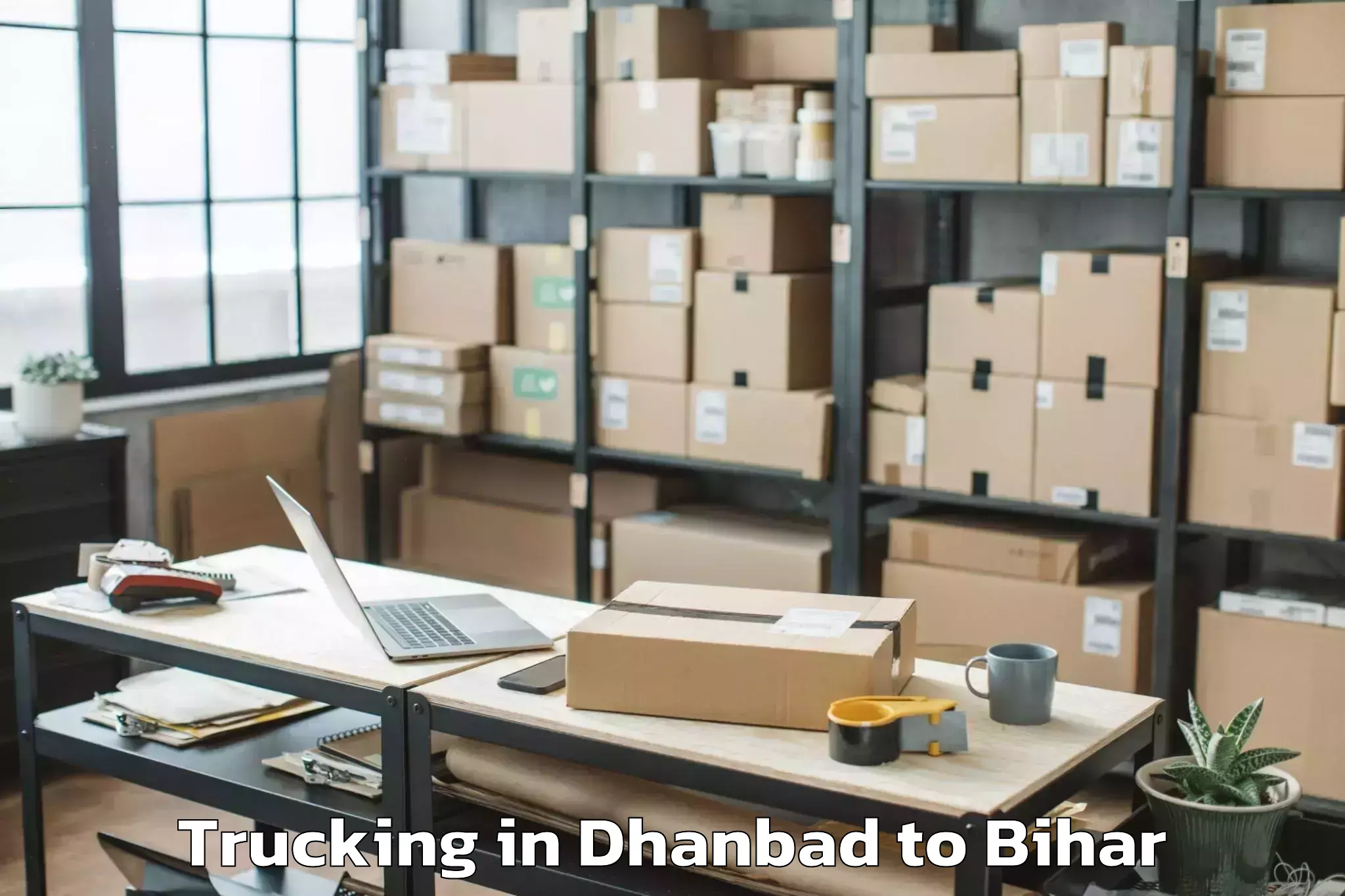 Easy Dhanbad to Kurtha Trucking Booking